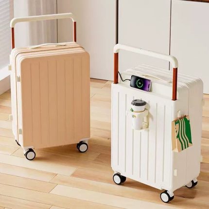 BK003 High Beauty 20 inch Student Luggage Multi functional Wide Pull Rod Luggage